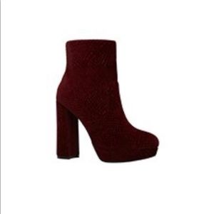 Maroon Suede Pumps